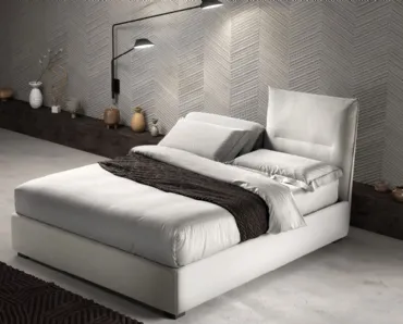 Letto matrimoniale con testiera relax regolabile Sharp di Bside