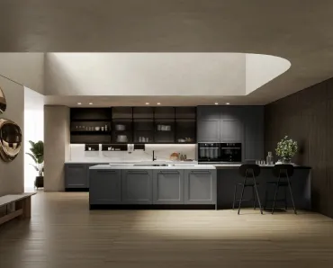 Cucina Moderna con penisola Meg 04 di Arredo3