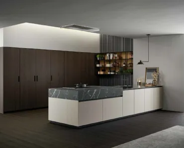 Cucina Moderna con penisola Asia 01 di Arredo3